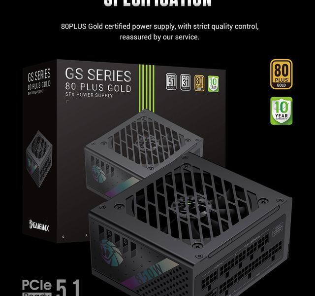 Блок живлення GameMax GS-850G V25 Black 630412ua фото