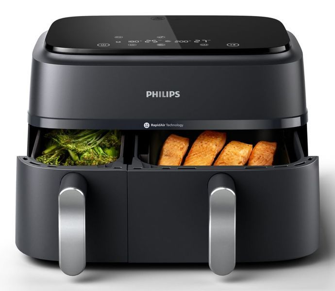 Мультипіч (аерофритюрниця) Philips Dual Airfryer 3000 Series NA351/00 510577ua фото