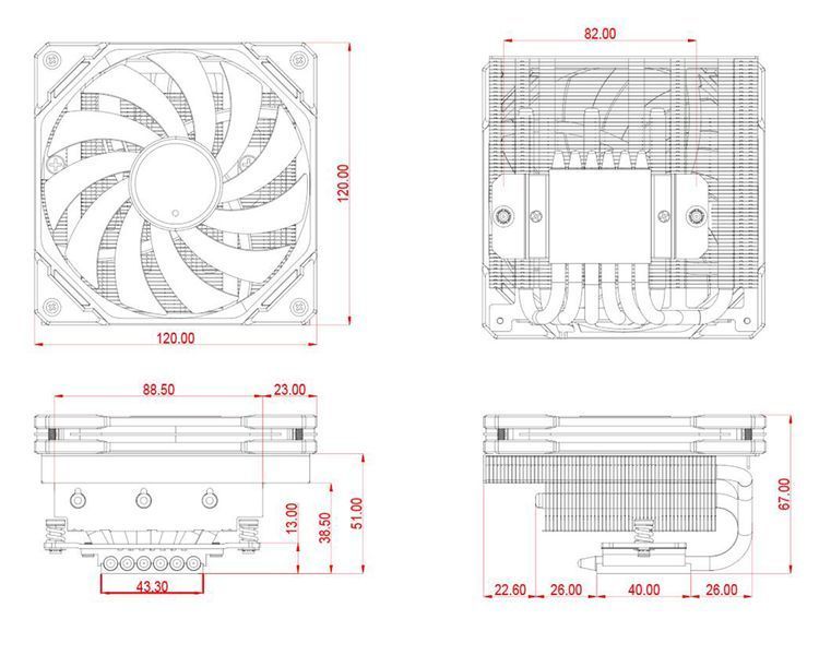 Повітряне охолодження ID-Cooling IS-67-XT White 579920ua фото