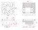 Повітряне охолодження ID-Cooling IS-67-XT White 579920ua фото 8
