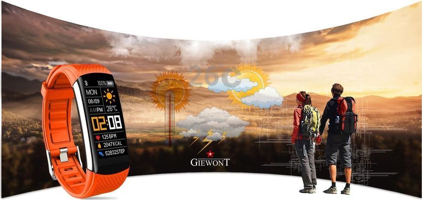 Фітнес-браслет Giewont GW200-9 Black 622163 фото