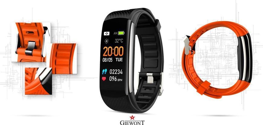 Фітнес-браслет Giewont GW200-9 Black 622163 фото