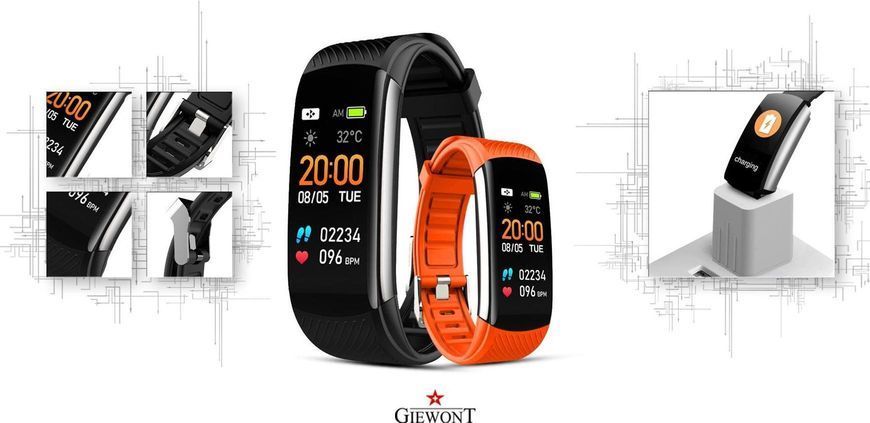 Фітнес-браслет Giewont GW200-9 Black 622163 фото