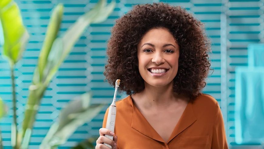 Набор из 2-х электрических зубных щеток Philips Sonicare DiamondClean 9000 Pink&Black HX9914/69 579171ua фото