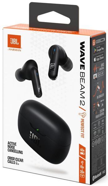 Навушники TWS JBL Wave Beam 2 Black (JBLWBEAM2BLK) 579226ua фото