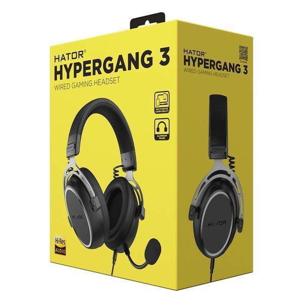 Наушники с микрофоном Hator Hypergang 3 Black (ESH05) 579410ua фото