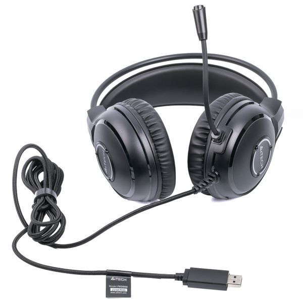 Навушники з мікрофоном A4Tech FH300U Black 579327ua фото
