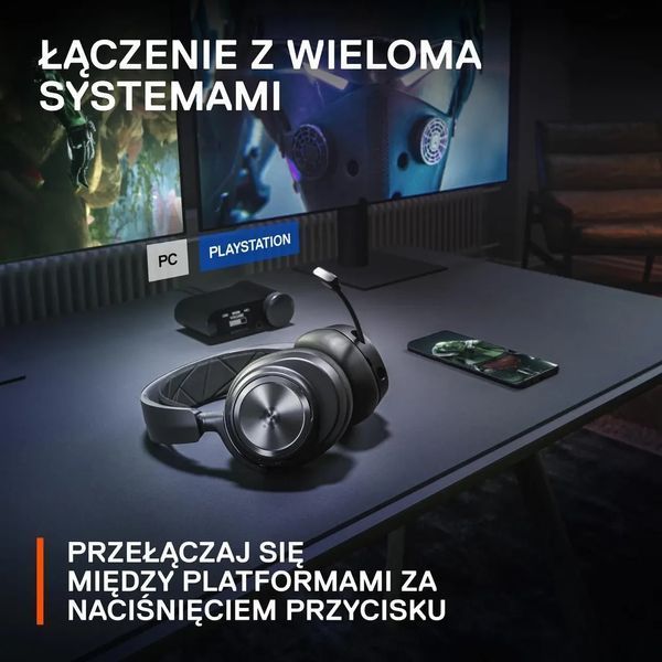 Наушники с микрофоном SteelSeries Arctis Nova Pro Wireless Black (61520) 363229 фото