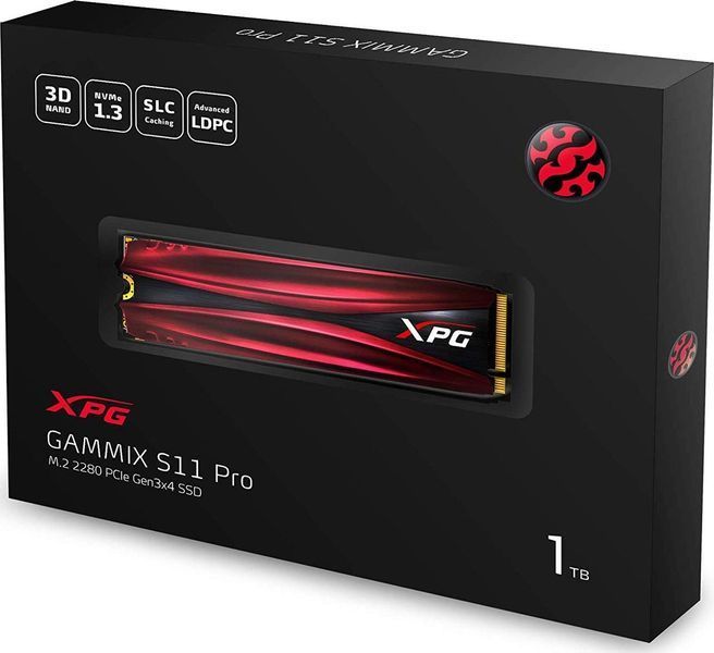 SSD накопичувач Adata XPG Gammix S11 Pro 1 TB (AGAMMIXS11P-1TT-C) 299016 фото