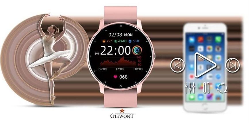 Смарт-годинник Giewont GW120-1 Pink 621718 фото