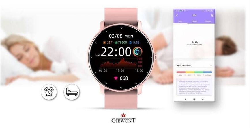 Смарт-годинник Giewont GW120-1 Pink 621718 фото