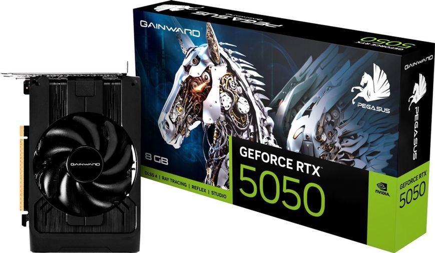 Відеокарта Gainward GeForce RTX 5050 Pegasus 8G (NE65050019P1-GB2070E) 619052 фото