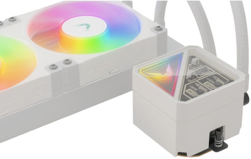 Водяное охлаждение Valkyrie V360 Lite ARGB White 619178 фото