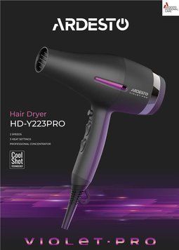 Фен Ardesto HD-Y223PRO 628812ua фото