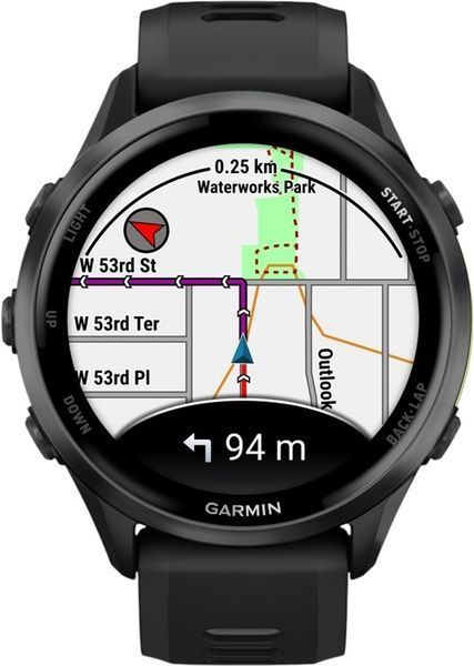 Смарт-годинник Garmin Forerunner 970 Carbon Gray DLC Titanium w. Black Case and Black/Translucent W. Band (010-02969-00/10) 621701 фото