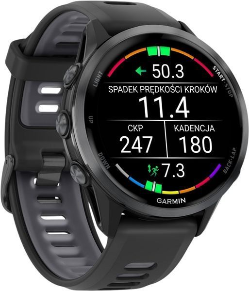 Смарт-годинник Garmin Forerunner 970 Carbon Gray DLC Titanium w. Black Case and Black/Translucent W. Band (010-02969-00/10) 621701 фото