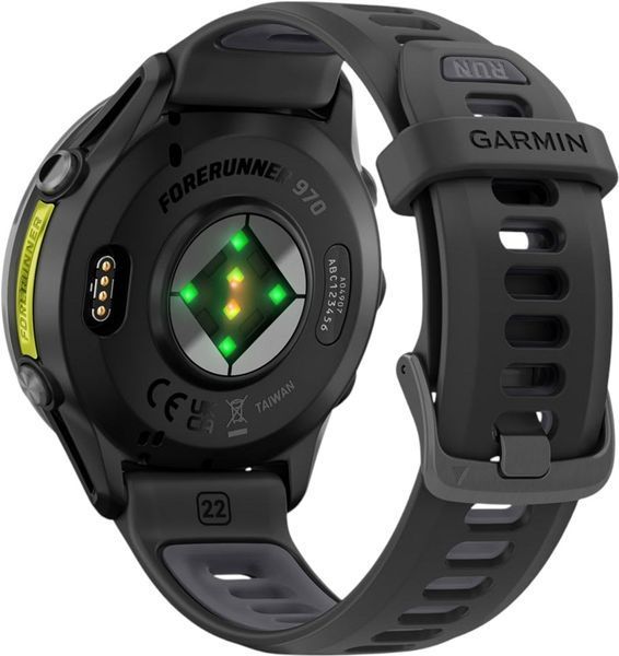 Смарт-годинник Garmin Forerunner 970 Carbon Gray DLC Titanium w. Black Case and Black/Translucent W. Band (010-02969-00/10) 621701 фото