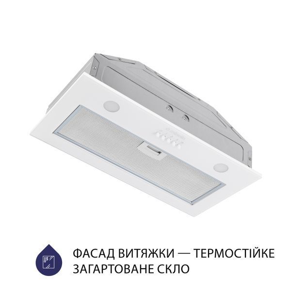 Витяжка вбудована Minola HBI 52621 WH GLASS 700 LED 627865ua фото