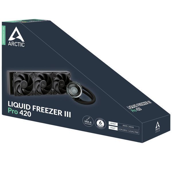 Водяное охлаждение Arctic Liquid Freezer III Pro 420 Black (ACFRE00181A) 616370ua фото