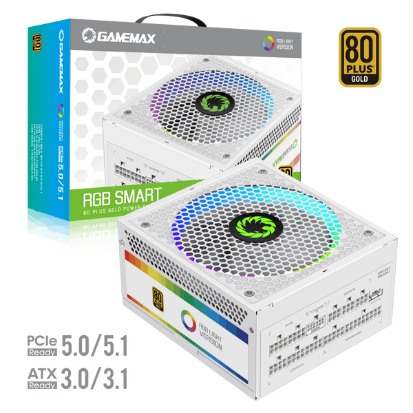 Блок питания GameMax RGB-850 Pro White 627810ua фото