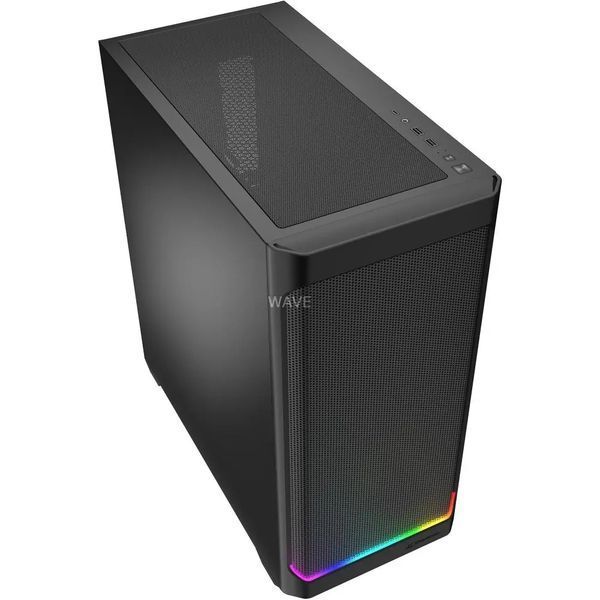 Корпус Sharkoon AK4W RGB Strip Black (4044951041664) 586327 фото