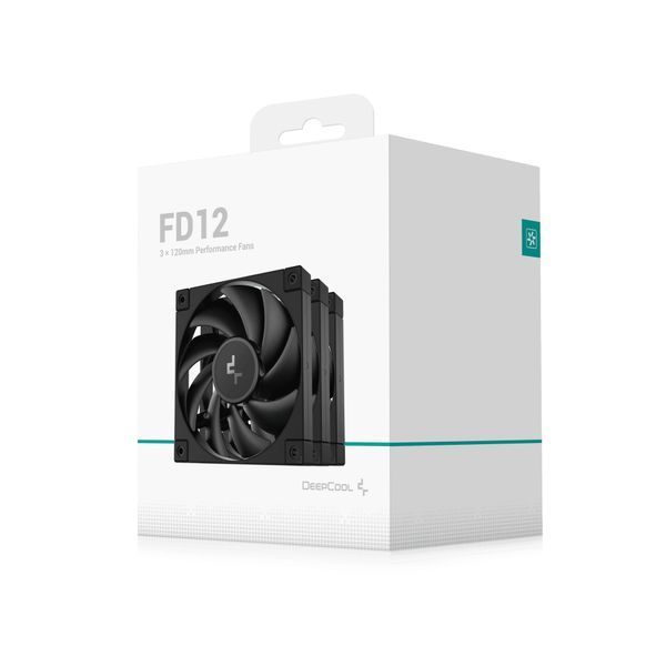 Вентилятор Deepcool FD12 Black 3-Pack (R-FD12-BKNPN3-G) 577457ua фото