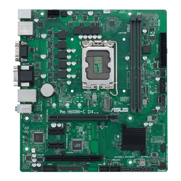 Материнська плата Asus Pro H610M-C D4-CSM (90MB1A30-M0EAYC) 509209ua фото
