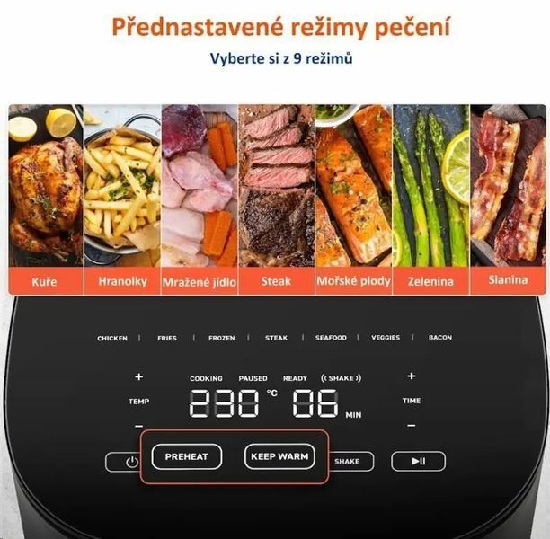 Мультипіч (аерофритюрниця) Cosori Pro LE 4.7-Litre CAF-L501-KEUE 586853 фото