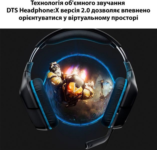 Наушники с микрофоном Logitech G432 (981-000770) 460783ua фото