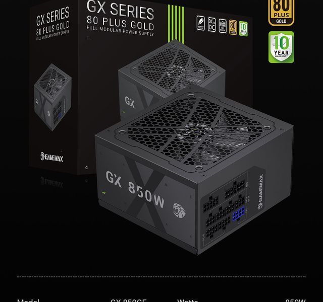 Блок живлення GameMax GX 850GF 627760ua фото