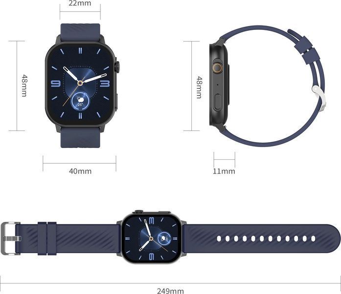 Смарт-годинник Gravity GT15-1 Black 621751 фото