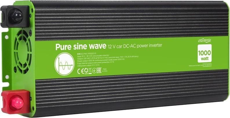 Перетворювач (інвертор) DC-AC EnerGenie EG-PWC-PS1000-01 465801ua фото