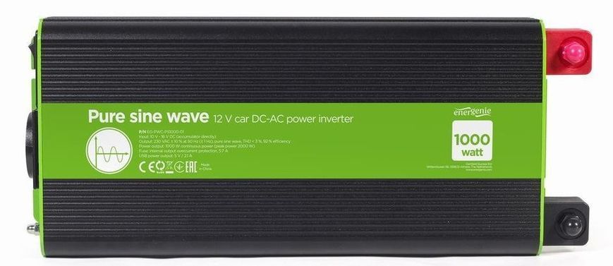 Перетворювач (інвертор) DC-AC EnerGenie EG-PWC-PS1000-01 465801ua фото