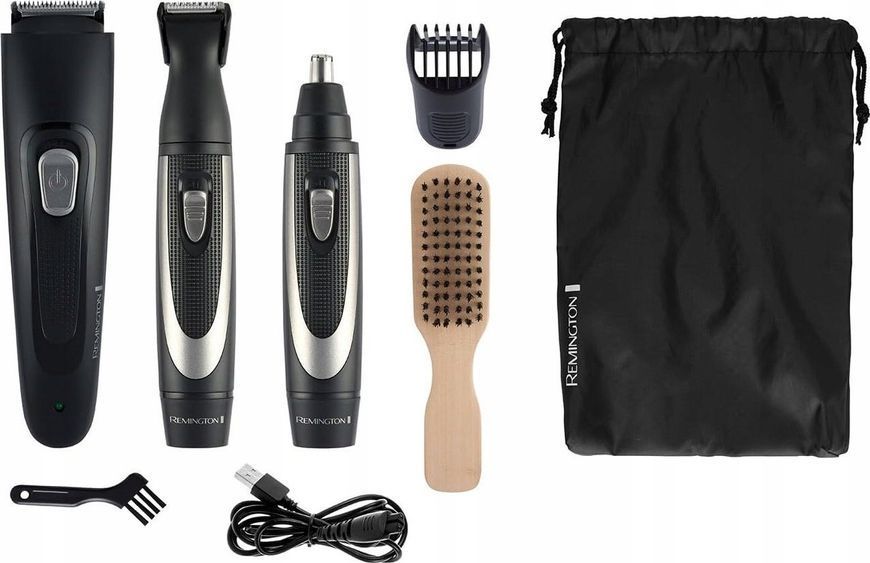 Тример для бороди та вусів Remington MB905 The Works Beard Kit Black (43326560100) 599356ua фото