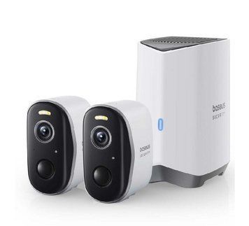 IP-камера видеонаблюдения Baseus Security N1 Plus Outdoor Camera 2K 2-Cam Kit White EU (S0TY002131) 626936ua фото