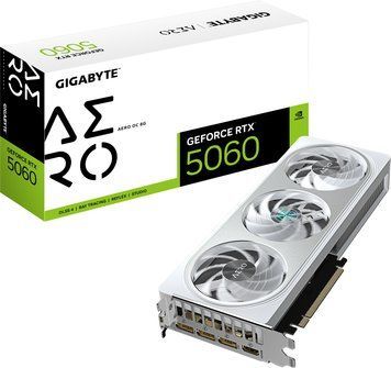 Видеокарта Gigabyte GeForce RTX 5060 Aero OC 8G (GV-N5060AERO OC-8GD) 590654ua фото