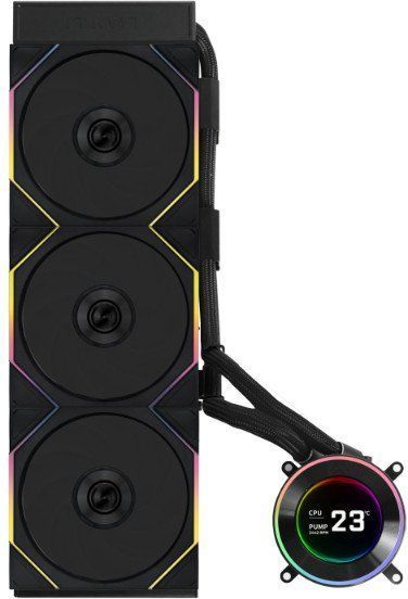 Водяне охолодження Lian Li Hydroshift II LCD-C 360TL Black (GHS2LCD36TB) 619139 фото