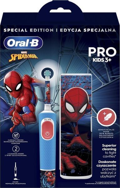 Электрическая зубная щетка Oral-B Kids Spider-Man D103.413.2KX Special Edition 556781ua фото