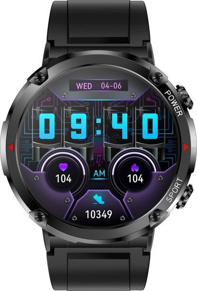 Смарт-часы Gravity GT21-2 Black/Orange 621769 фото