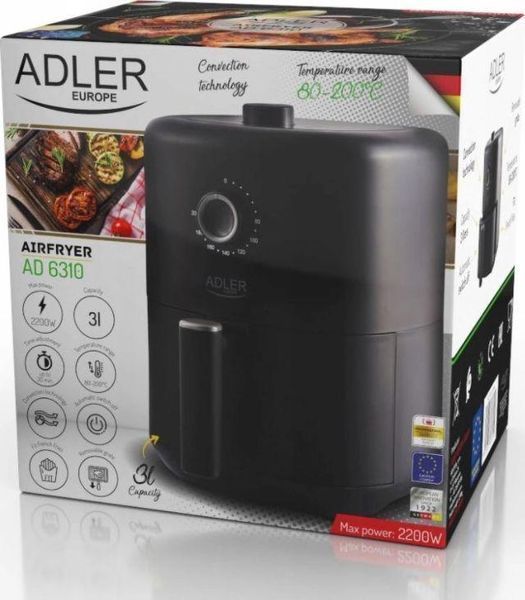 Мультипіч (аерофритюрниця) Adler AD 6310 359109 фото