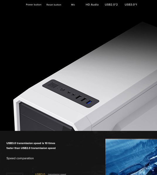 Корпус GameMax G561E-WH 630520ua фото