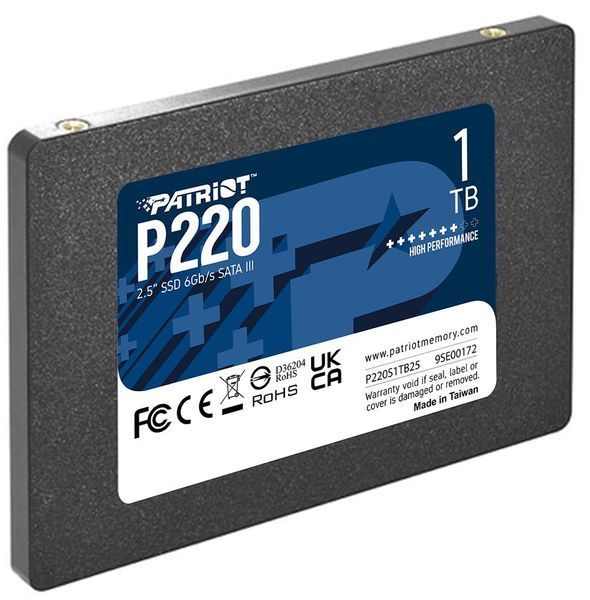 SSD накопитель PATRIOT P220 1 TB (P220S1TB25) 458935ua фото