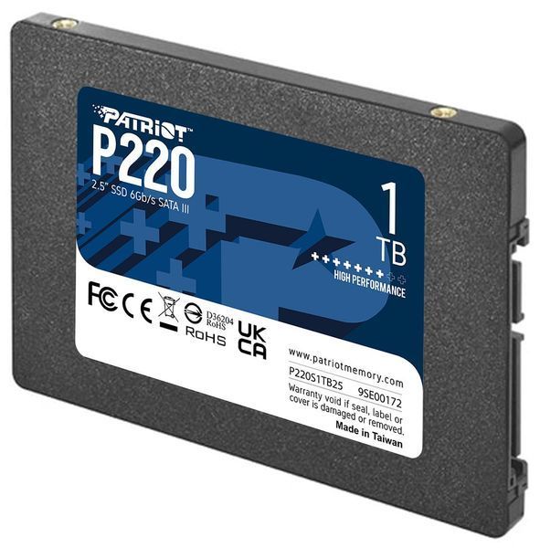 SSD накопитель PATRIOT P220 1 TB (P220S1TB25) 458935ua фото