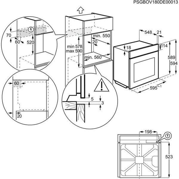 Духовка электрическая Electrolux EOE8P39WV 512662ua фото