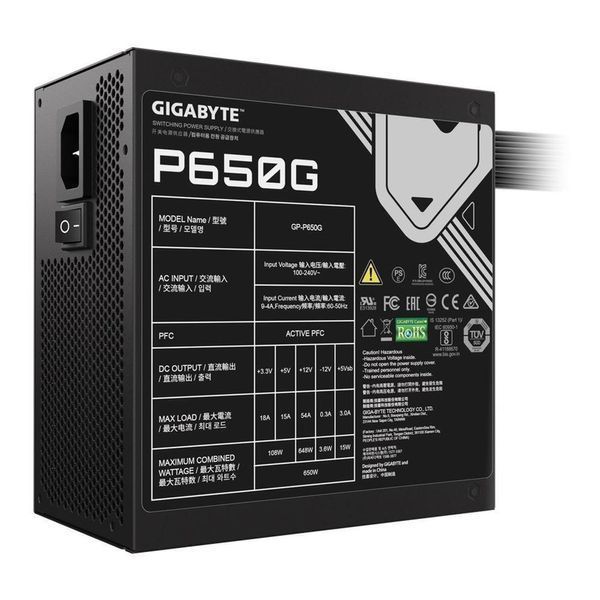 Блок живлення Gigabyte P650G 650W (GP-P650G) 503861 фото