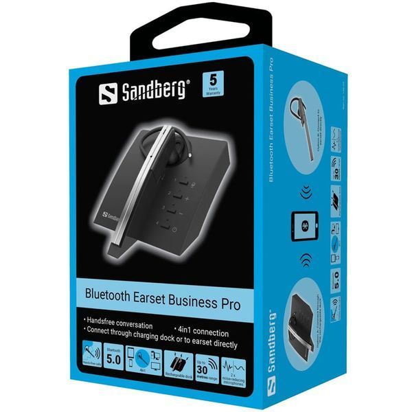 Bluetooth-гарнитура Sandberg Wireless Earset Business Pro (126-25) 527772 фото