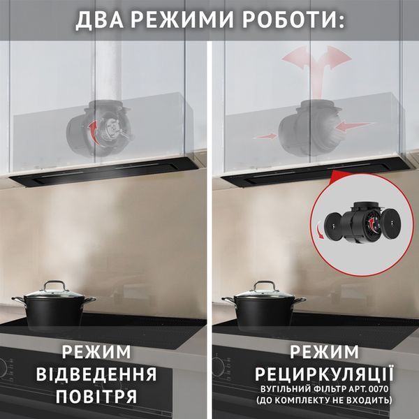 Витяжка вбудована Perfelli Nuova 6PWRB Nero 627887ua фото