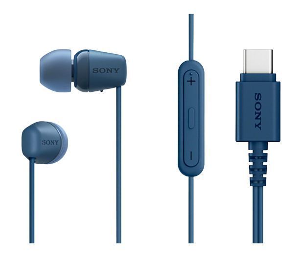 Наушники с микрофоном Sony IER-EX15C Blue 615772ua фото