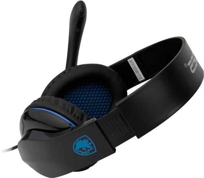 Навушники з мікрофоном Sades SA-701 Tpower Black/Blue 579513ua фото
