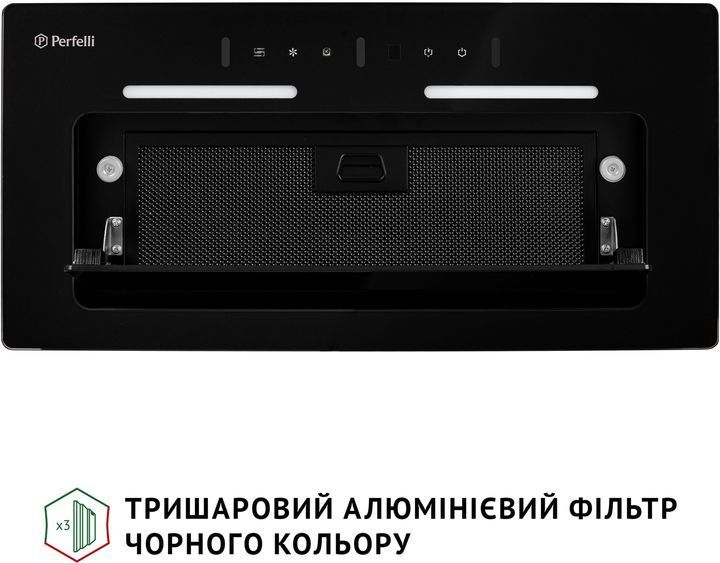 Витяжка вбудована Perfelli Nuova 6PWRB Nero 627887ua фото